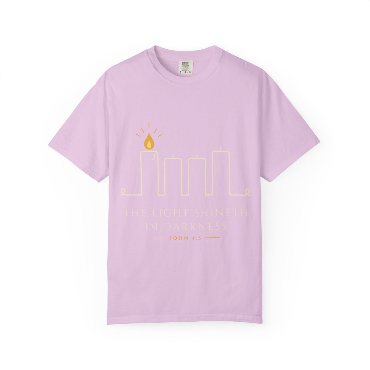 Hanukkah Menorah T-Shirt — First Light Candle Graphic Tee