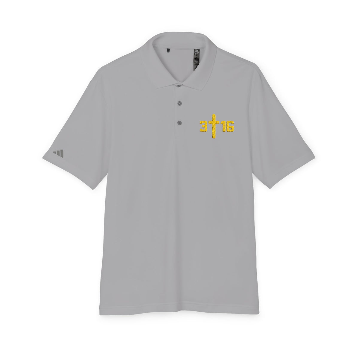 Christian Cross '3:16' Embroidered Polo Shirt