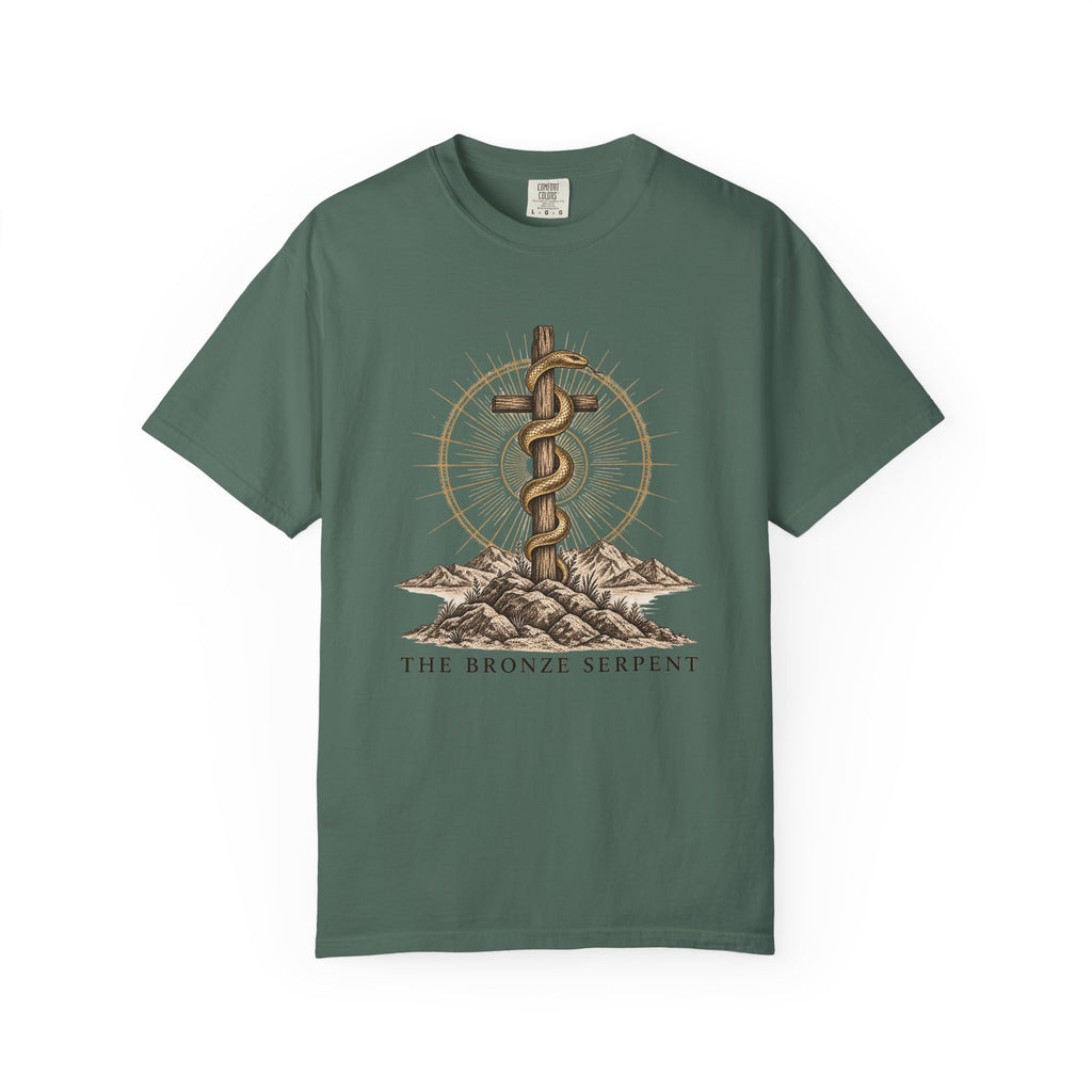 The Bronze Serpent T-Shirt | Biblical Christian Graphic Tee | Symbols of the Faith Collection