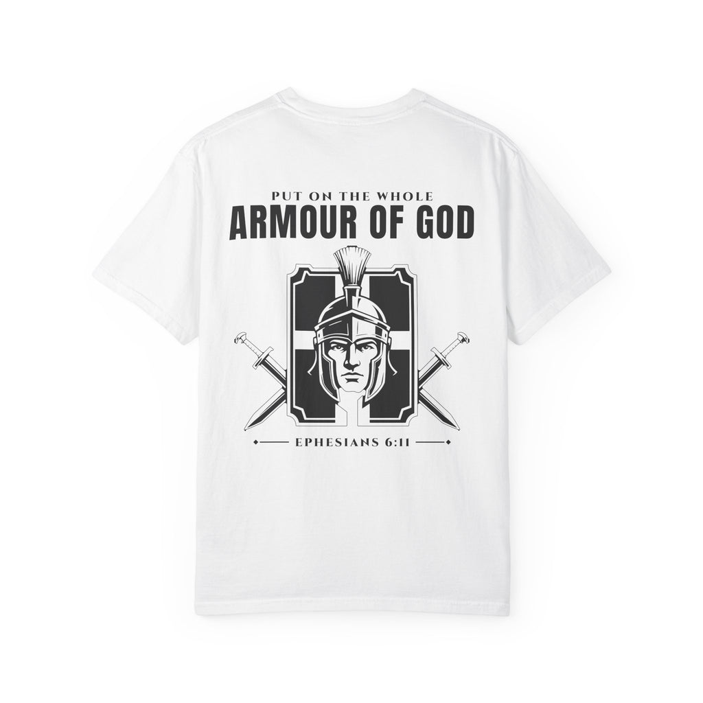 Put on the Whole Armour of God T-Shirt – Ephesians 6:11 Christian Faith Shirt