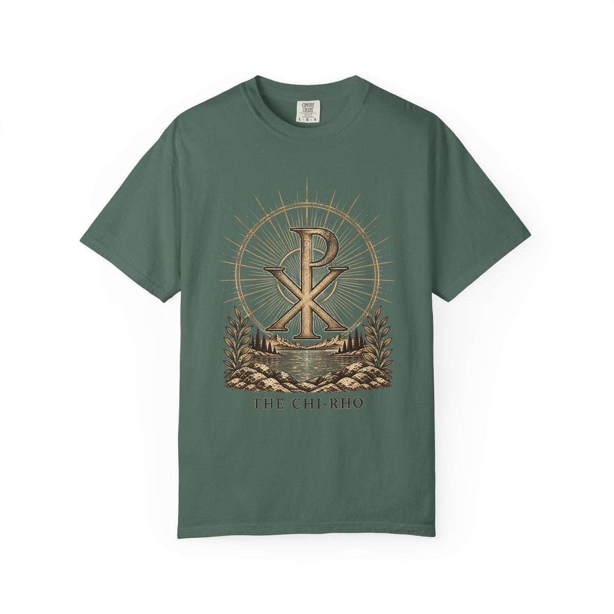 The Chi-Rho | Symbols of the Faith Comfort Colors Tee