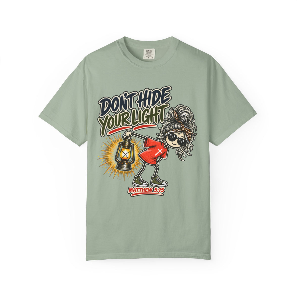 Don’t Hide Your Light T-Shirt — Inspirational Lantern Graphic Tee