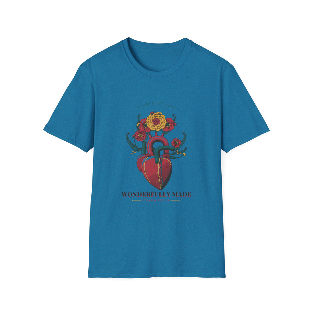 Wonderfully Made Floral Inspirational T-Shirt