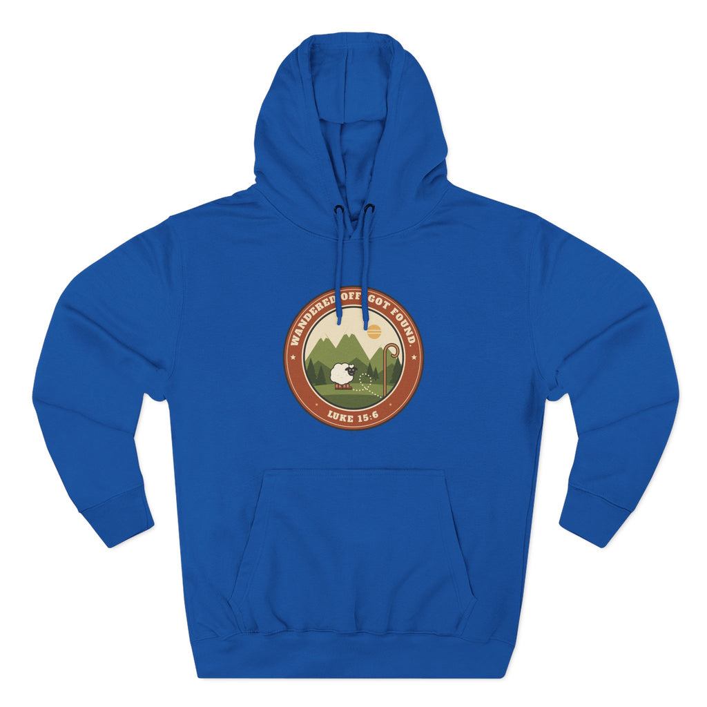 Adventure Parka Hoodie — Retro Mountain Camping Badge Pullover
