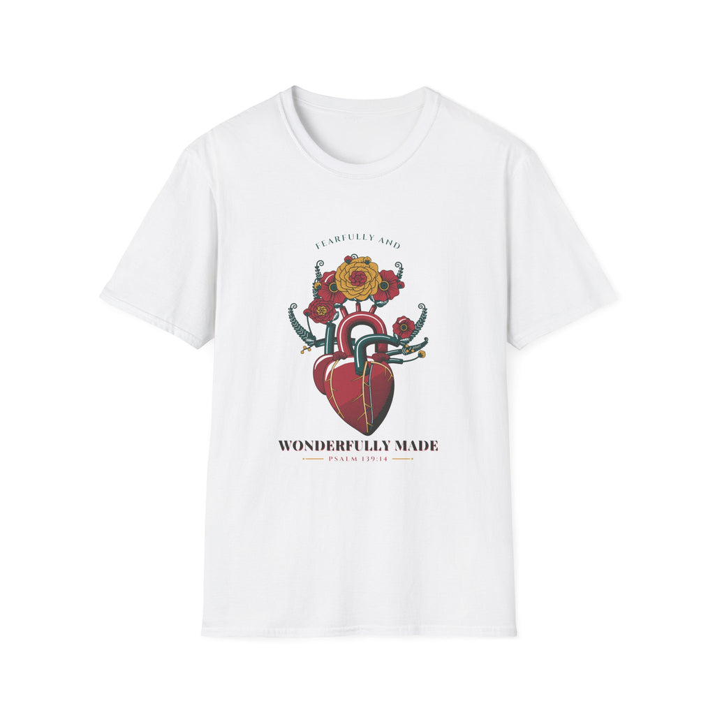 Wonderfully Made Floral Inspirational T-Shirt