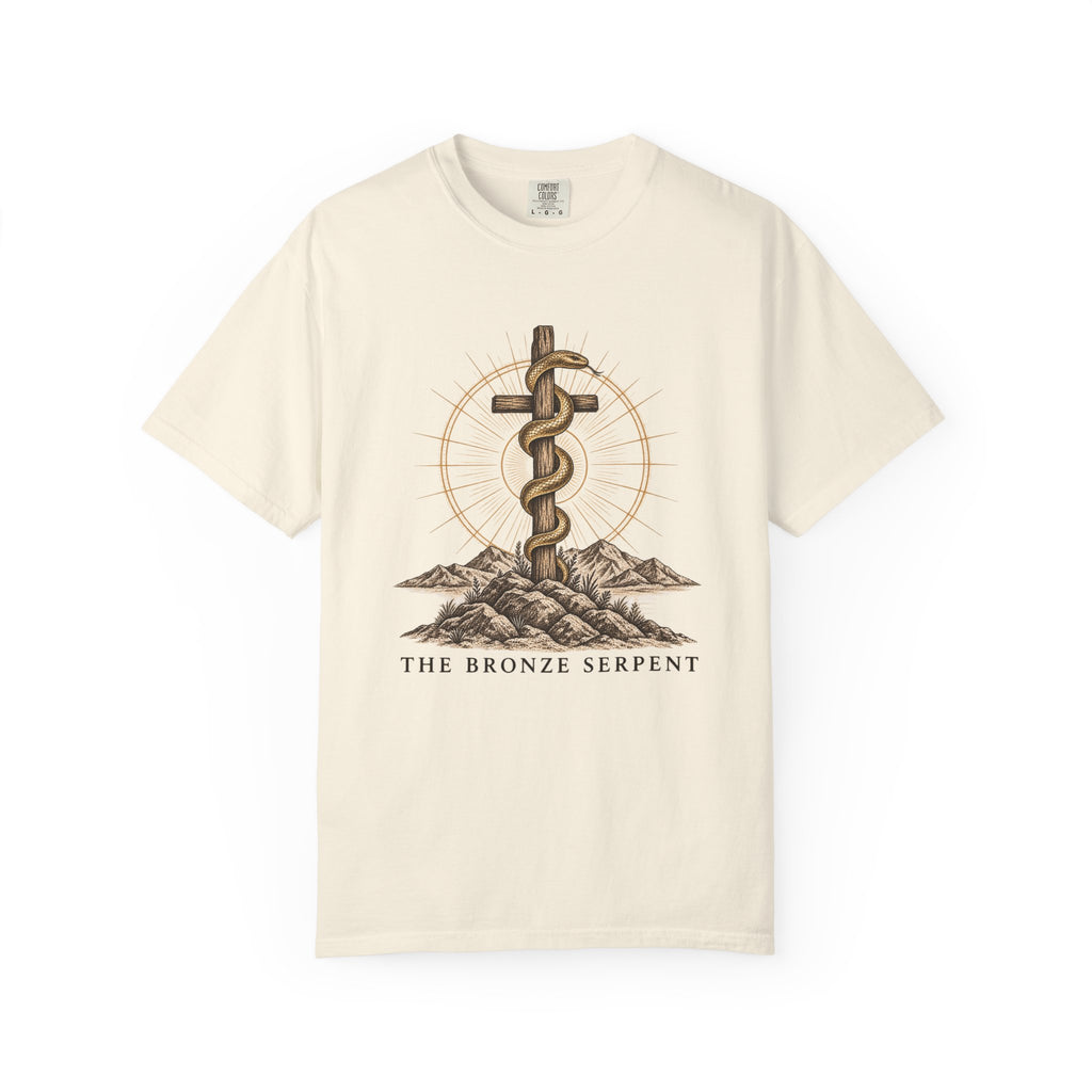 The Bronze Serpent T-Shirt | Biblical Christian Graphic Tee | Symbols of the Faith Collection