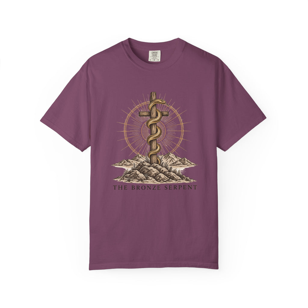The Bronze Serpent T-Shirt | Biblical Christian Graphic Tee | Symbols of the Faith Collection