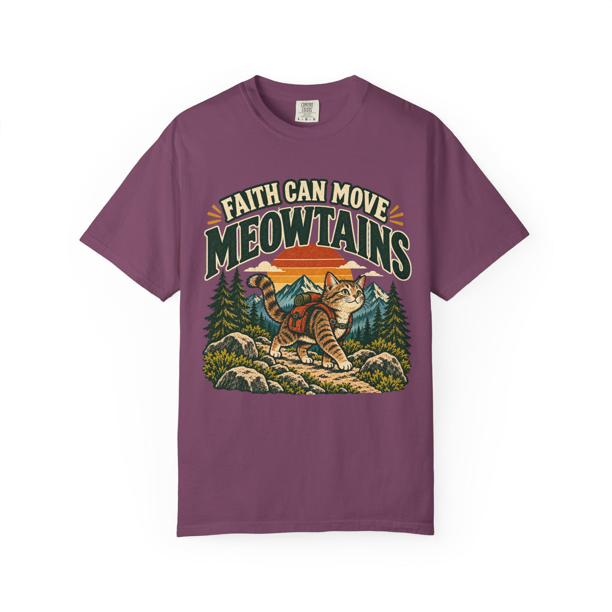 Faith Can Move Meowtains Tee