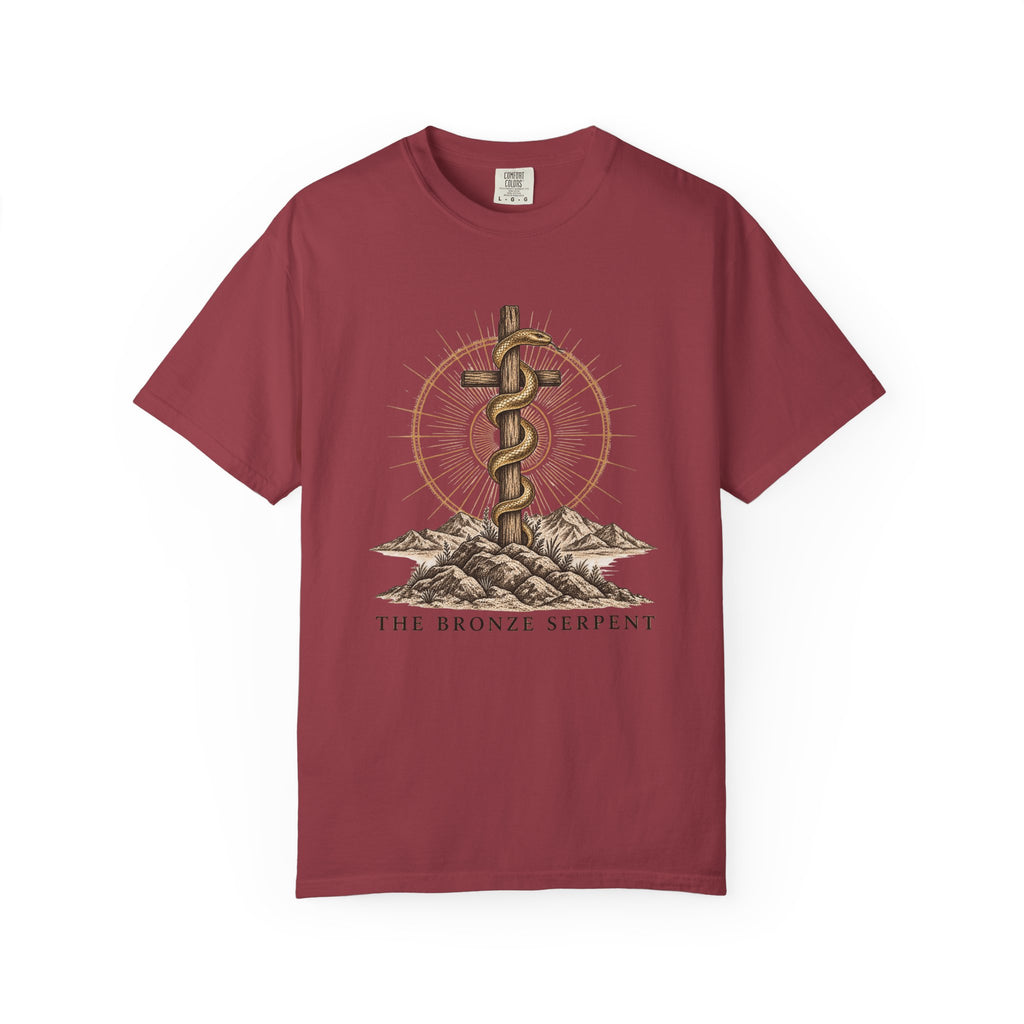 The Bronze Serpent T-Shirt | Biblical Christian Graphic Tee | Symbols of the Faith Collection
