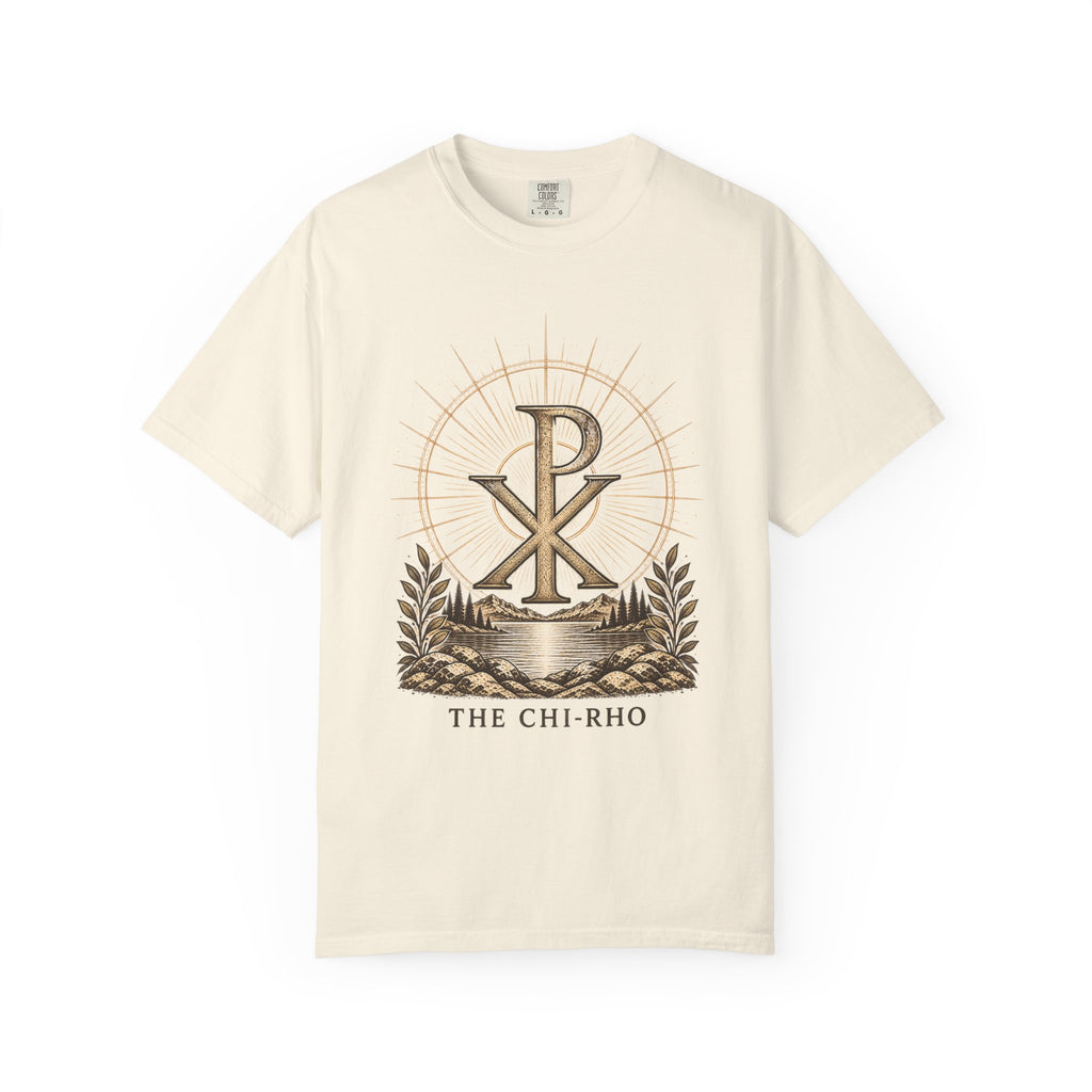 The Chi-Rho | Symbols of the Faith Comfort Colors Tee