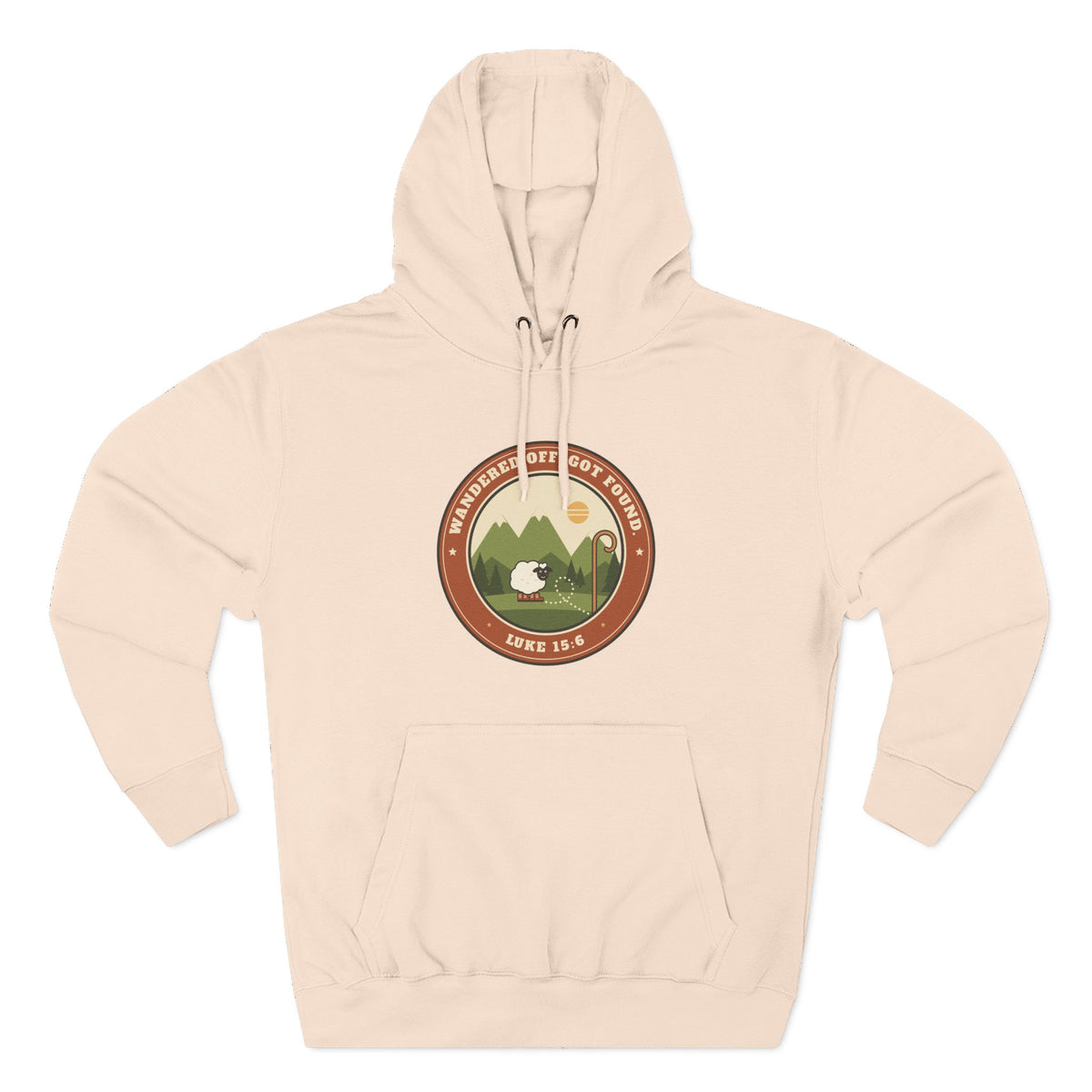 Adventure Parka Hoodie — Retro Mountain Camping Badge Pullover