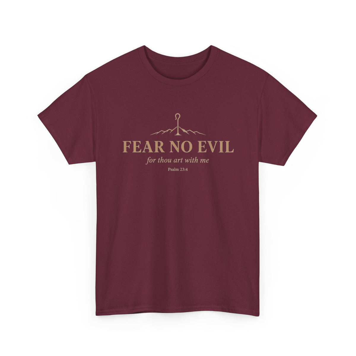 Fear No Evil Tee — Psalm 23:4 Inspirational Christian T‑Shirt