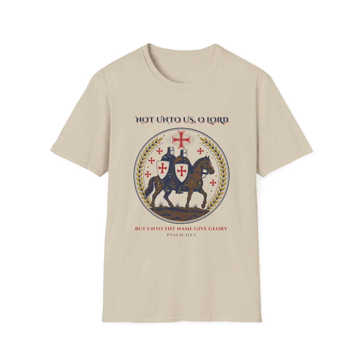 Not Unto Us, O Lord Christian Crusader T-Shirt