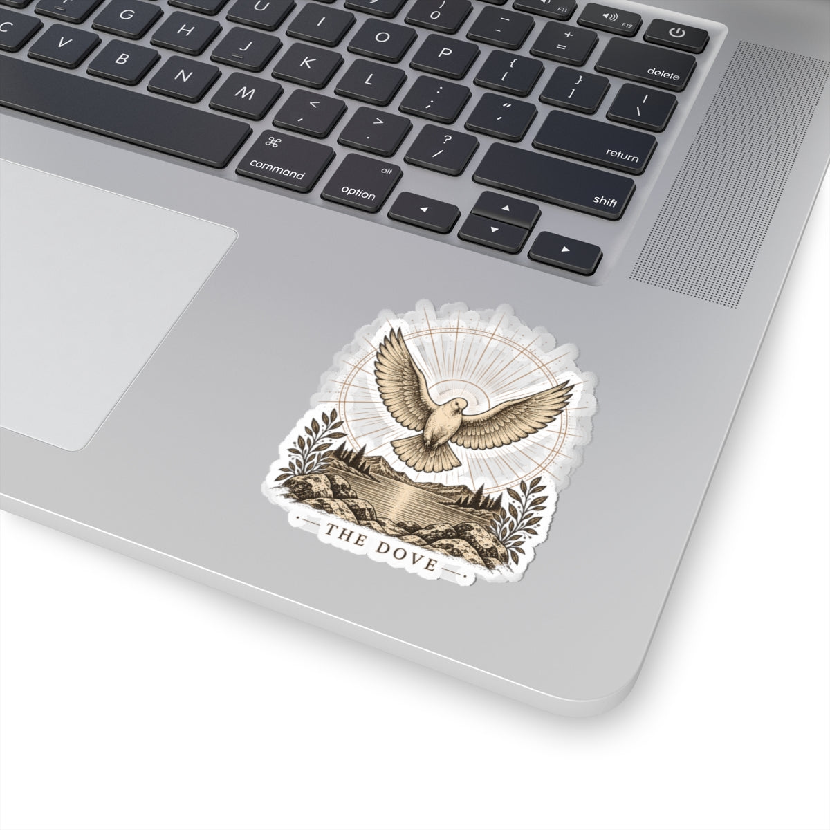 Dove Kiss-Cut Sticker — Vintage Peace Bird Nature Decal