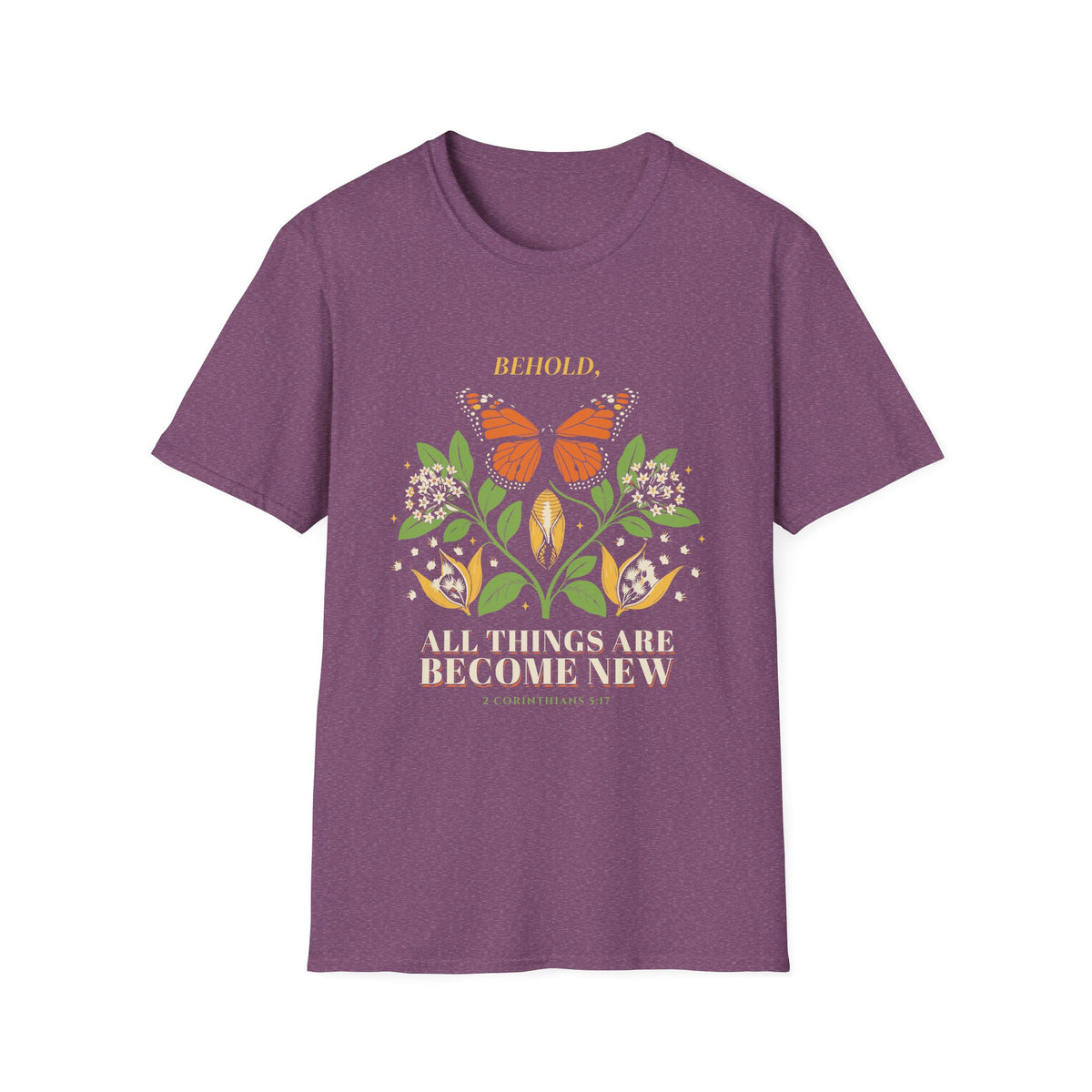 All Things Are Becoming New Floral Inspirational T-Shirt
