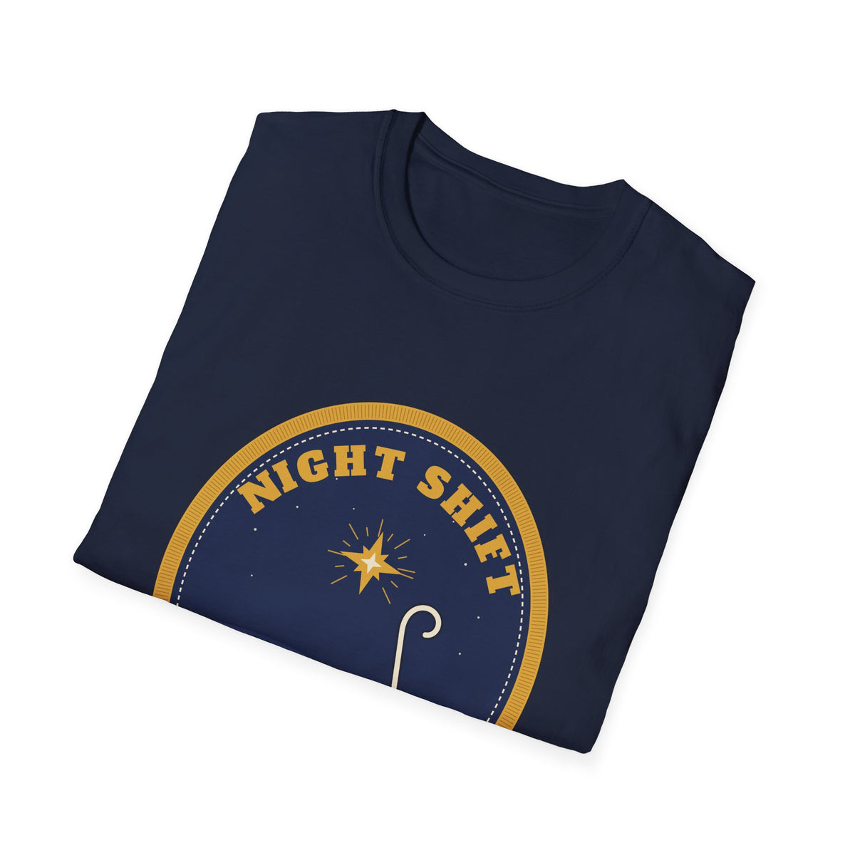 Night Shift Shepherds T-Shirt — "Bethlehem Fields" Christmas Nativity Tee