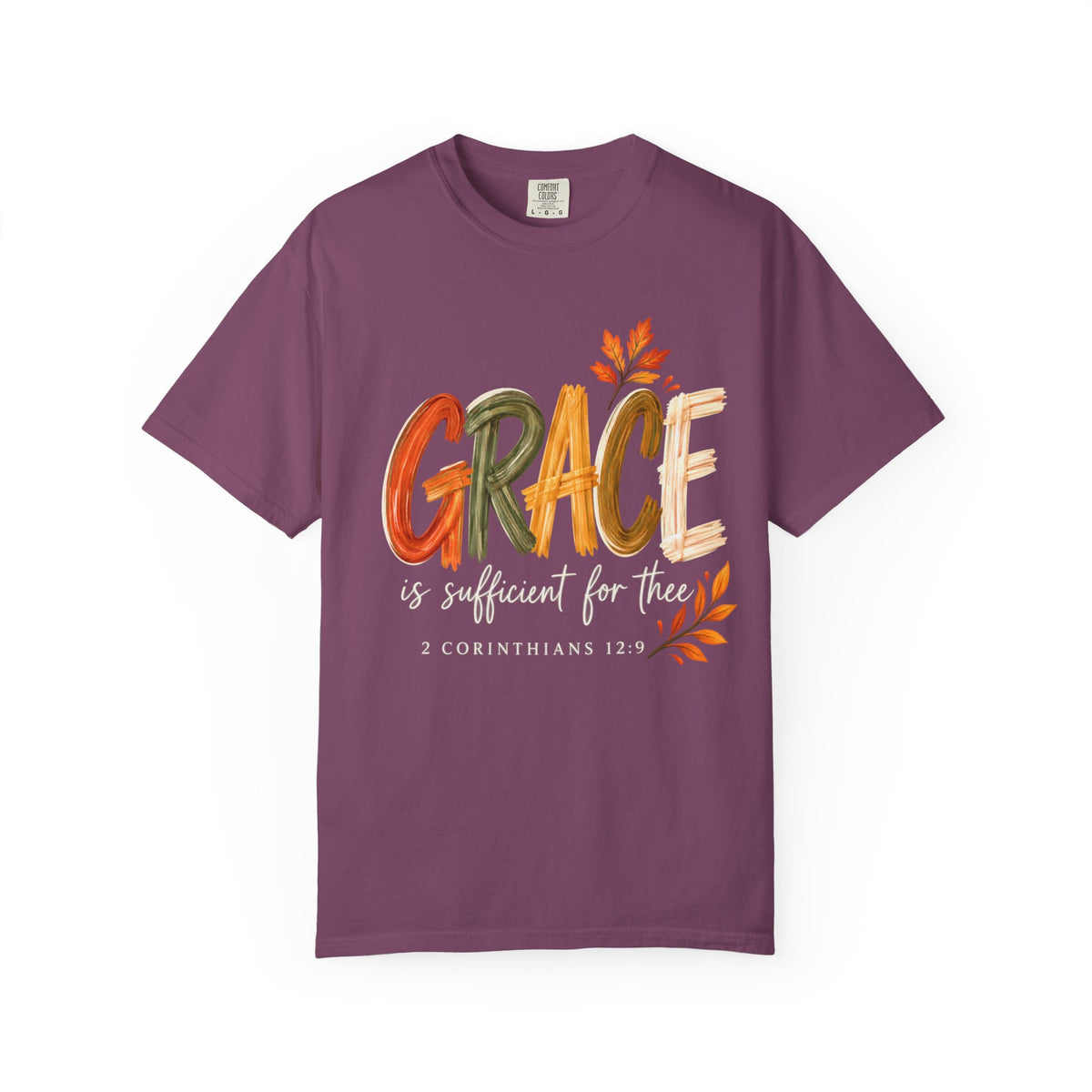 Grace Is Sufficient T-Shirt — 2 Corinthians 12:9 Inspirational Christian Tee