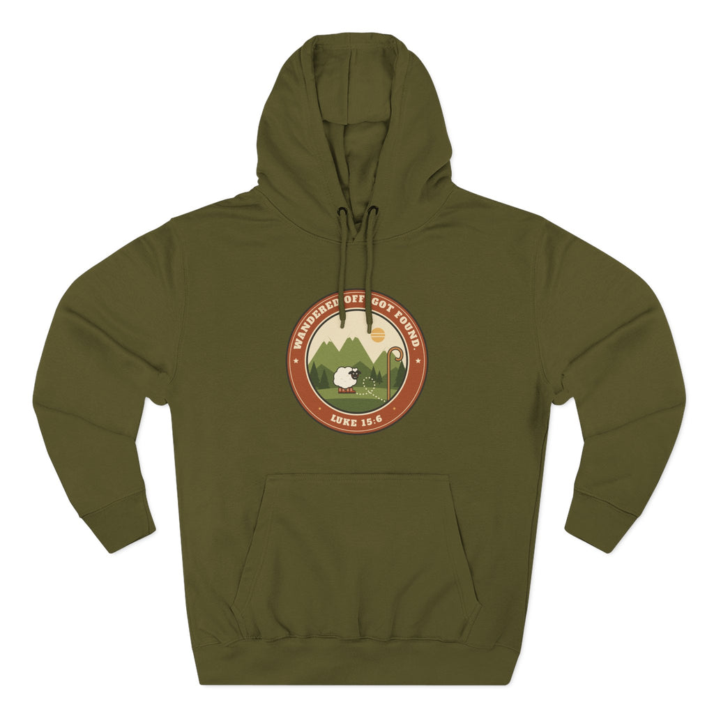 Adventure Parka Hoodie — Retro Mountain Camping Badge Pullover