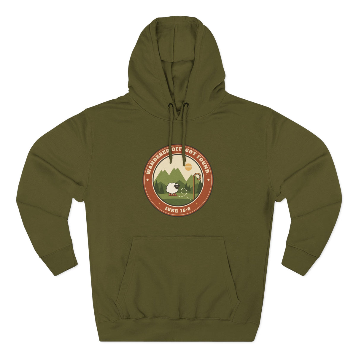 Adventure Parka Hoodie — Retro Mountain Camping Badge Pullover