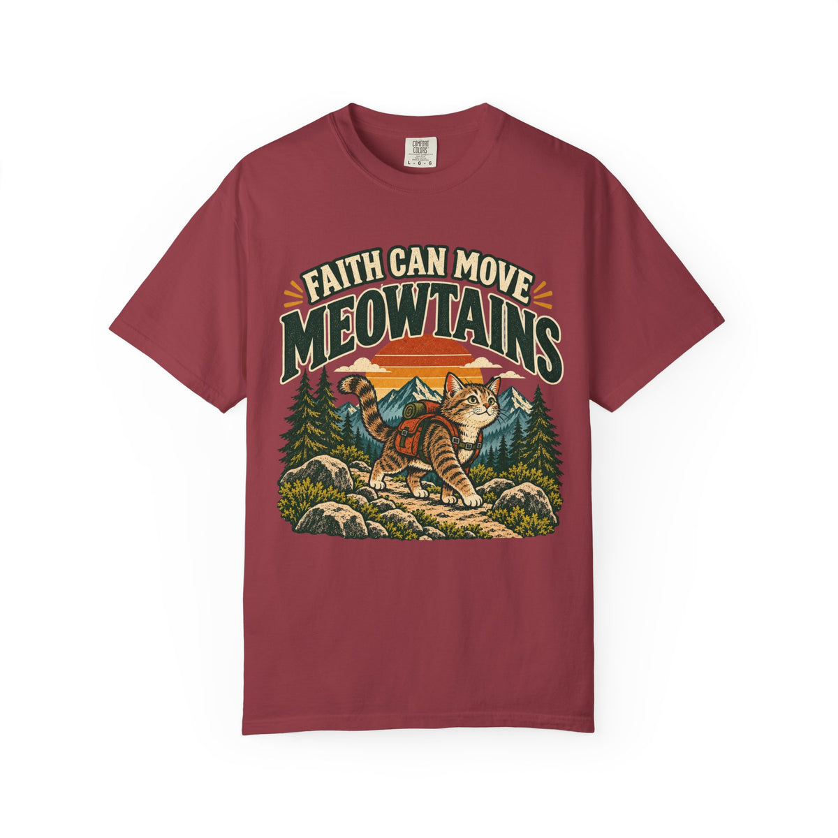 Faith Can Move Meowtains Tee