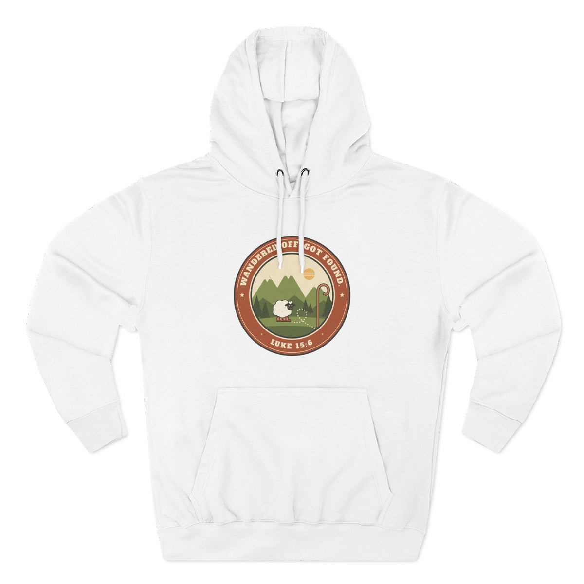 Adventure Parka Hoodie — Retro Mountain Camping Badge Pullover