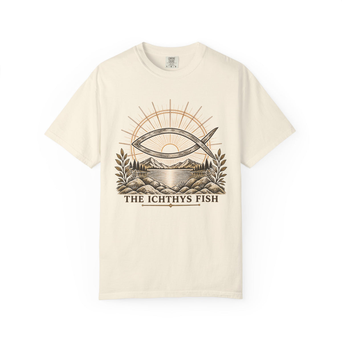 The Ichthys Fish | Symbols of the Faith Comfort Colors Tee