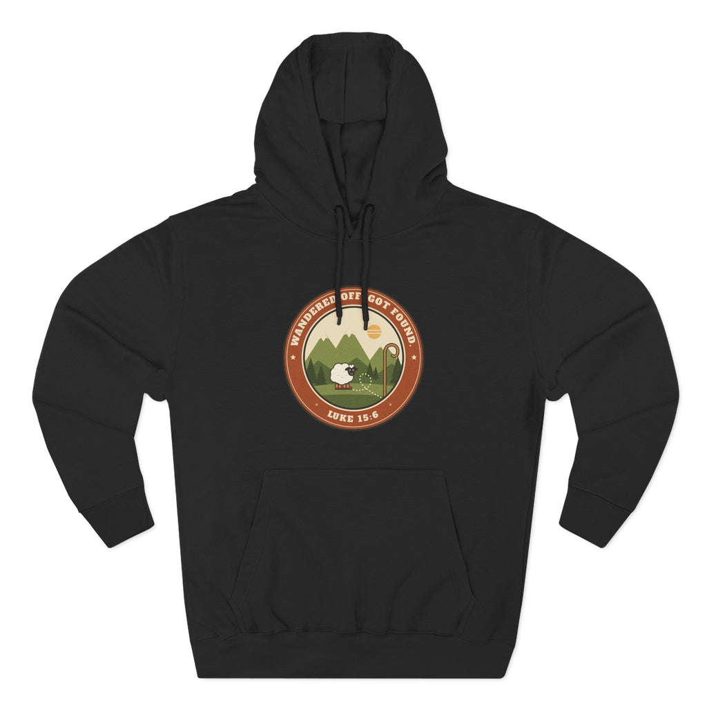 Adventure Parka Hoodie — Retro Mountain Camping Badge Pullover