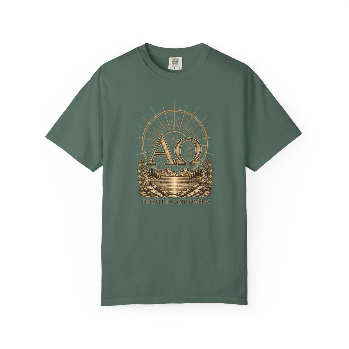 Alpha & Omega | Symbols of the Faith Comfort Colors Tee