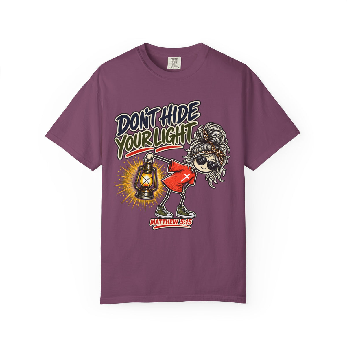 Don’t Hide Your Light T-Shirt — Inspirational Lantern Graphic Tee