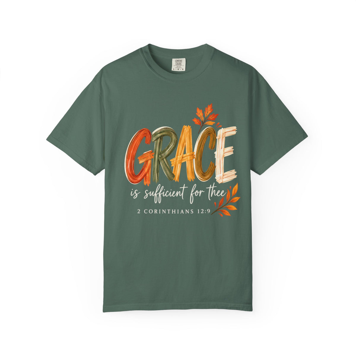 Grace Is Sufficient T-Shirt — 2 Corinthians 12:9 Inspirational Christian Tee