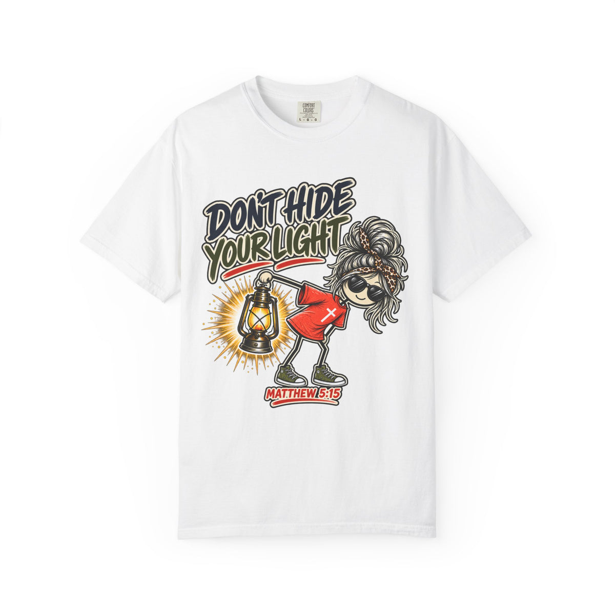 Don’t Hide Your Light T-Shirt — Inspirational Lantern Graphic Tee