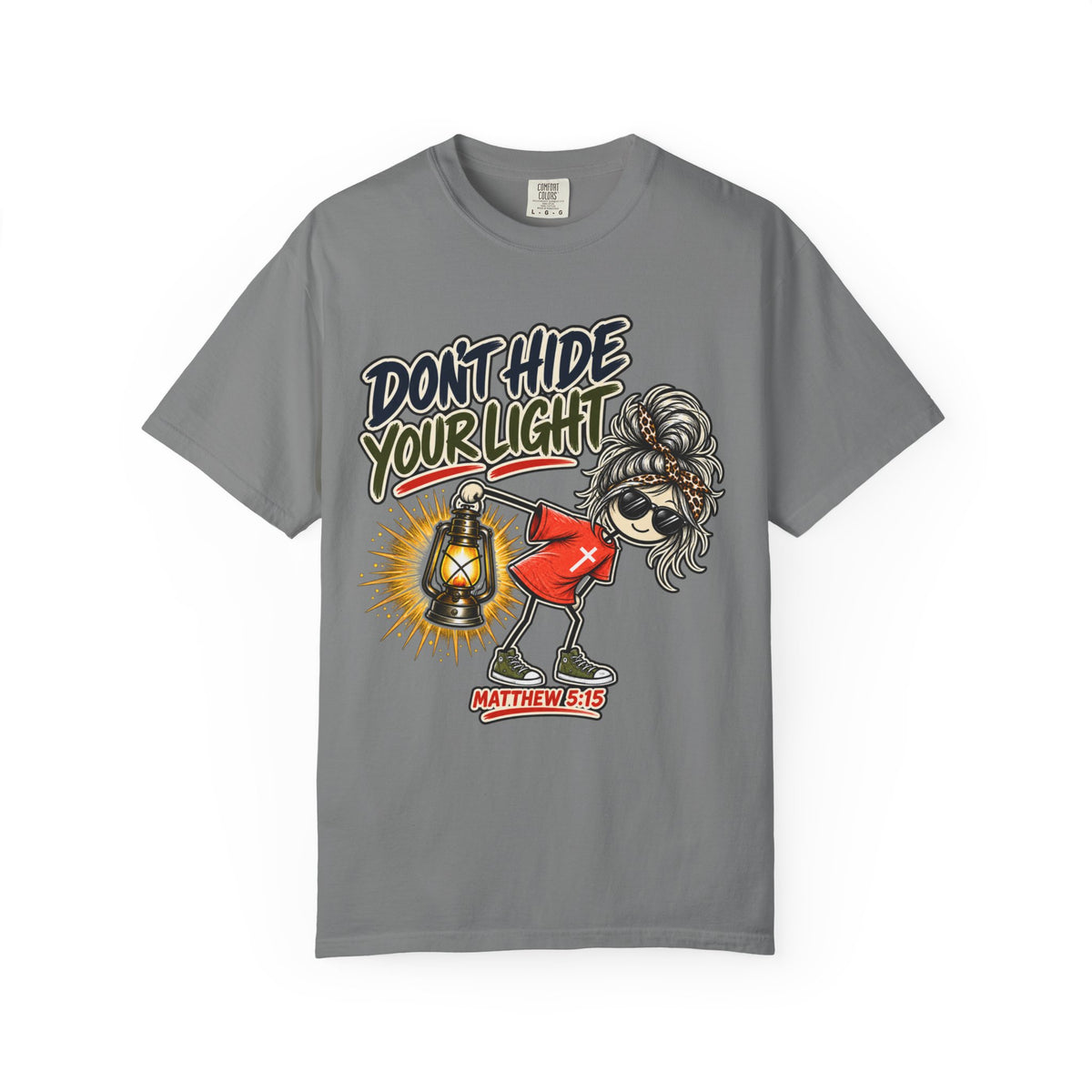 Don’t Hide Your Light T-Shirt — Inspirational Lantern Graphic Tee