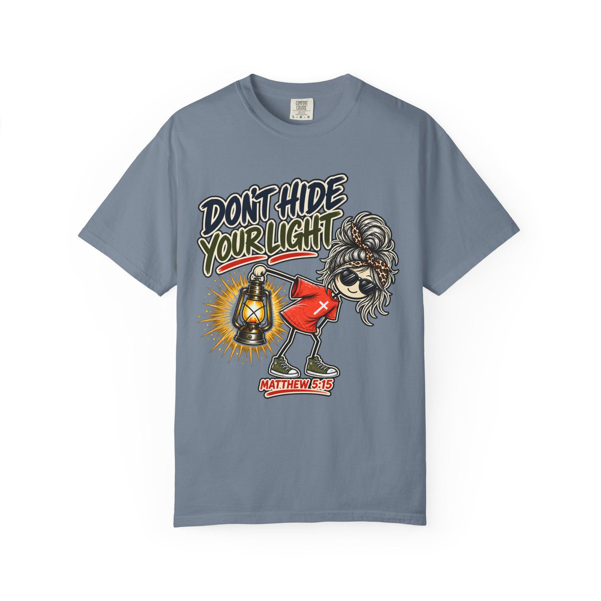 Don’t Hide Your Light T-Shirt — Inspirational Lantern Graphic Tee