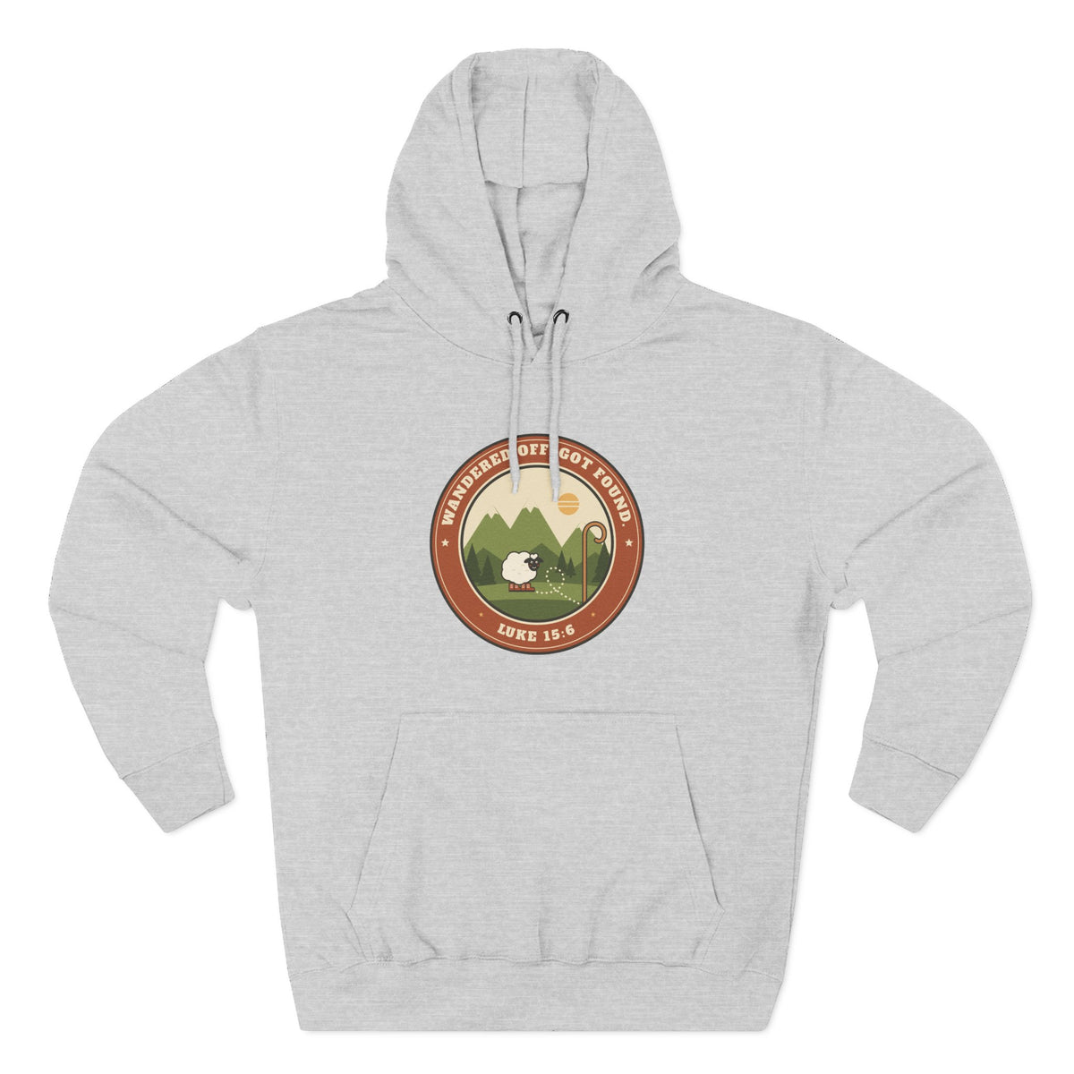 Adventure Parka Hoodie — Retro Mountain Camping Badge Pullover
