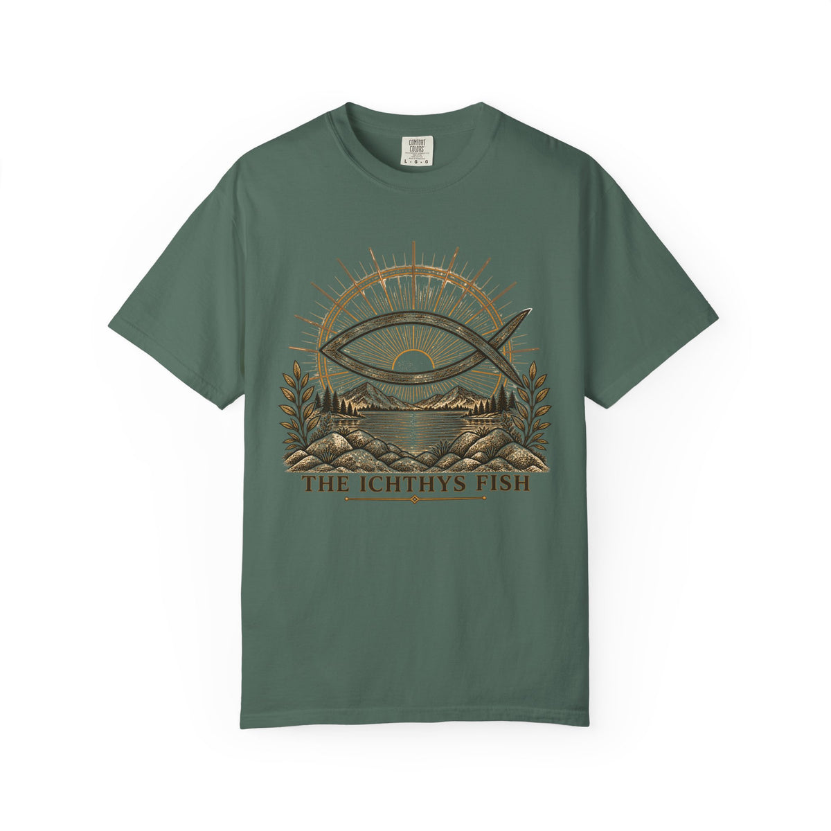 The Ichthys Fish | Symbols of the Faith Comfort Colors Tee