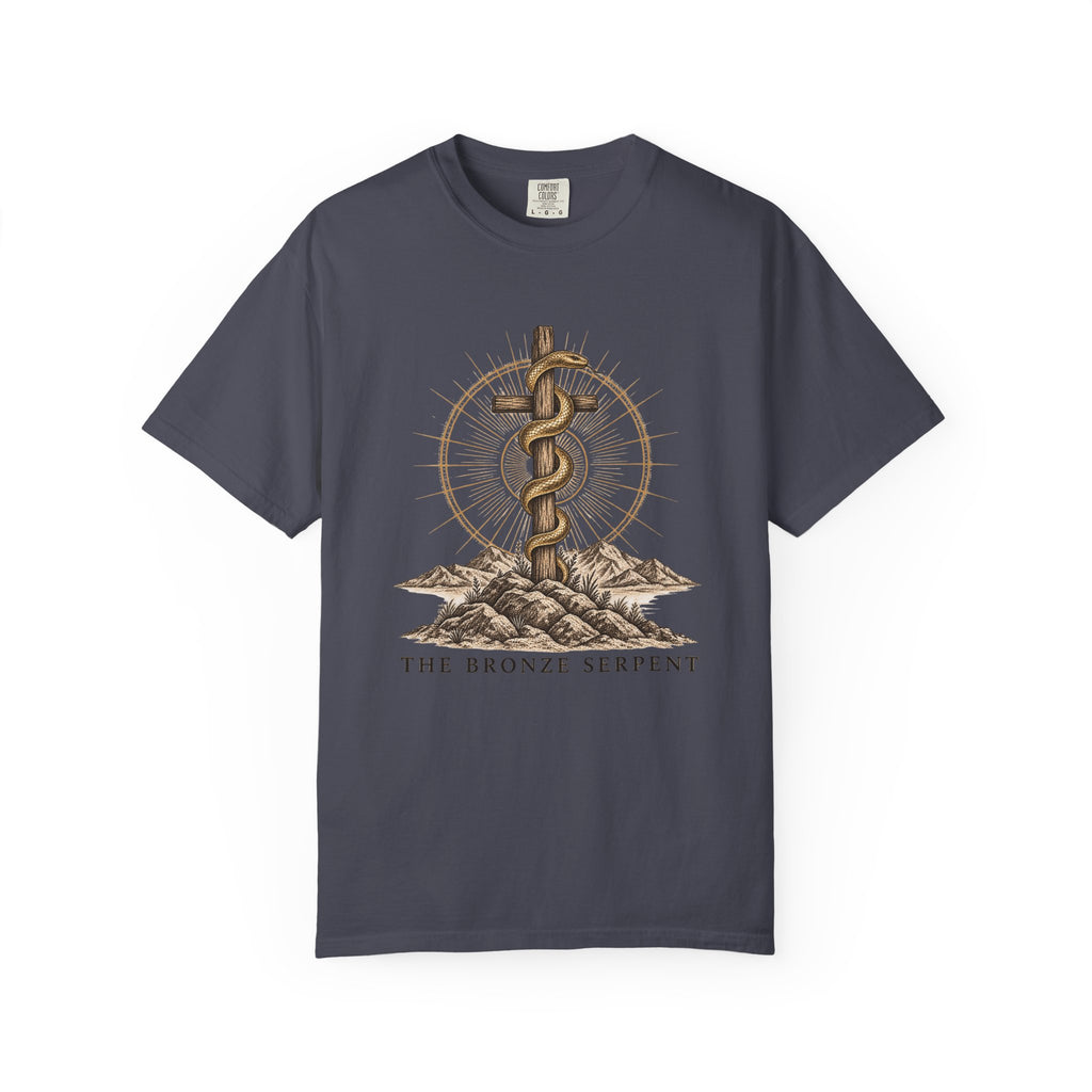 The Bronze Serpent T-Shirt | Biblical Christian Graphic Tee | Symbols of the Faith Collection