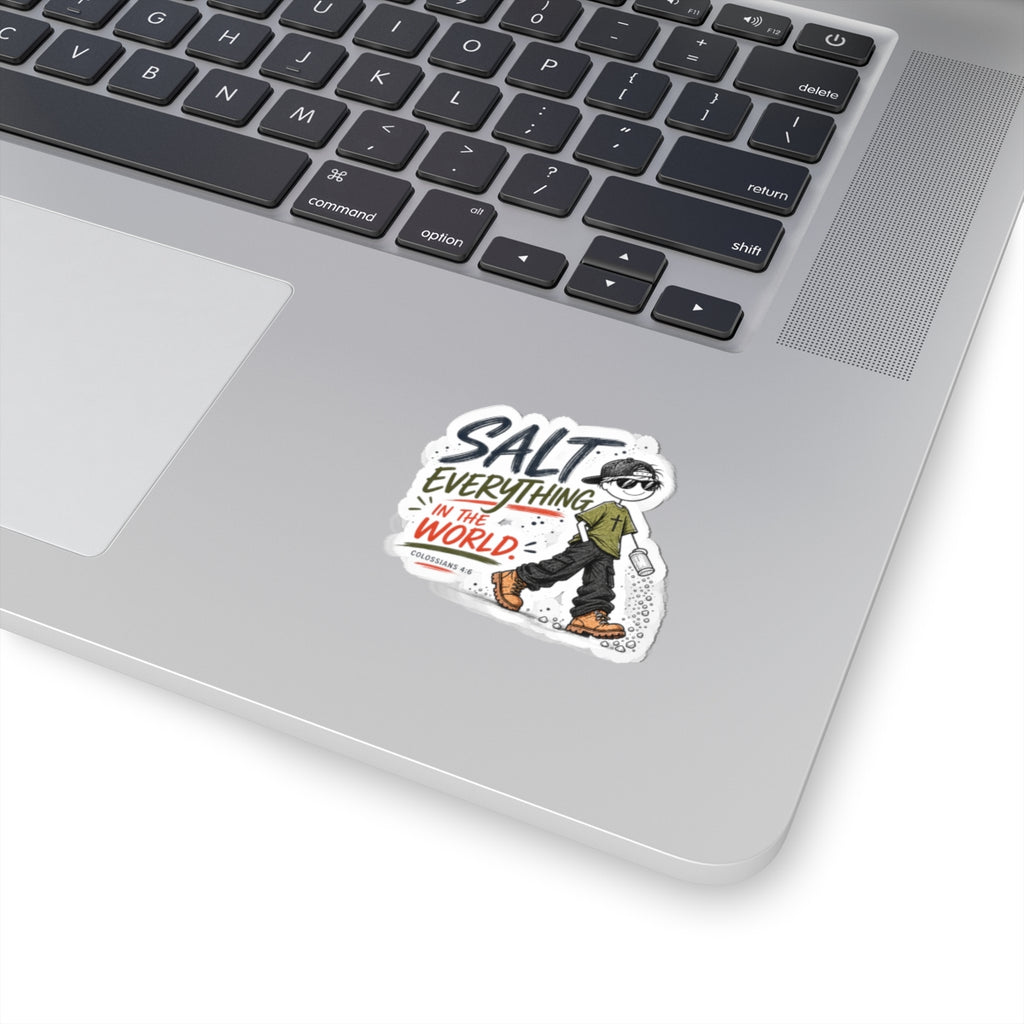Salt Everything in the World Sticker — Faith-Inspired Christian Vinyl Kiss-Cut