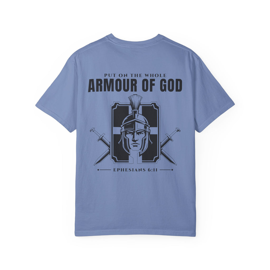 Put on the Whole Armour of God T-Shirt – Ephesians 6:11 Christian Faith Shirt