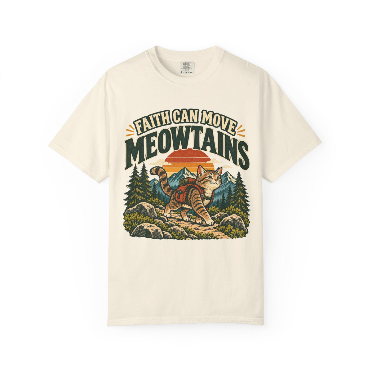 Faith Can Move Meowtains Tee