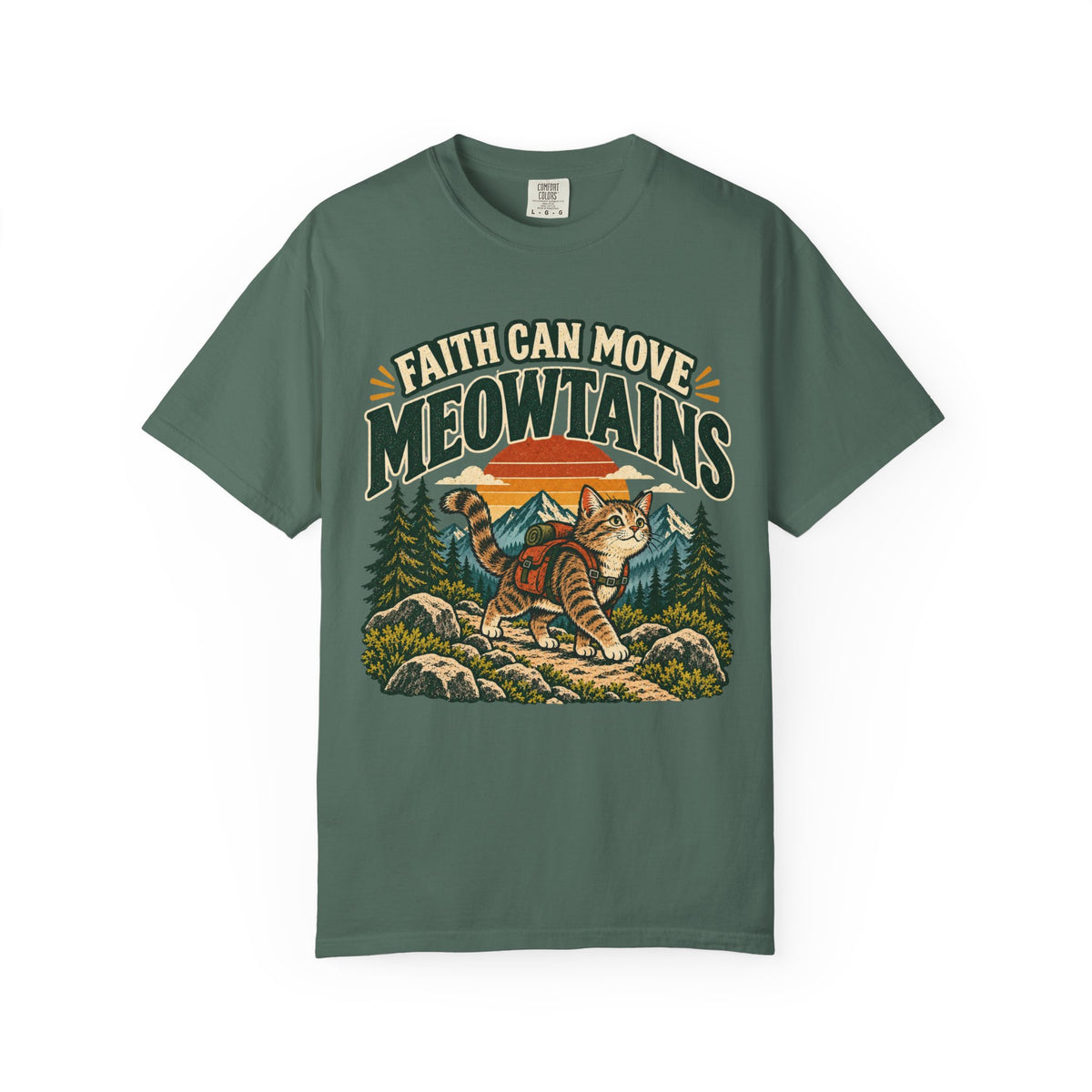 Faith Can Move Meowtains Tee
