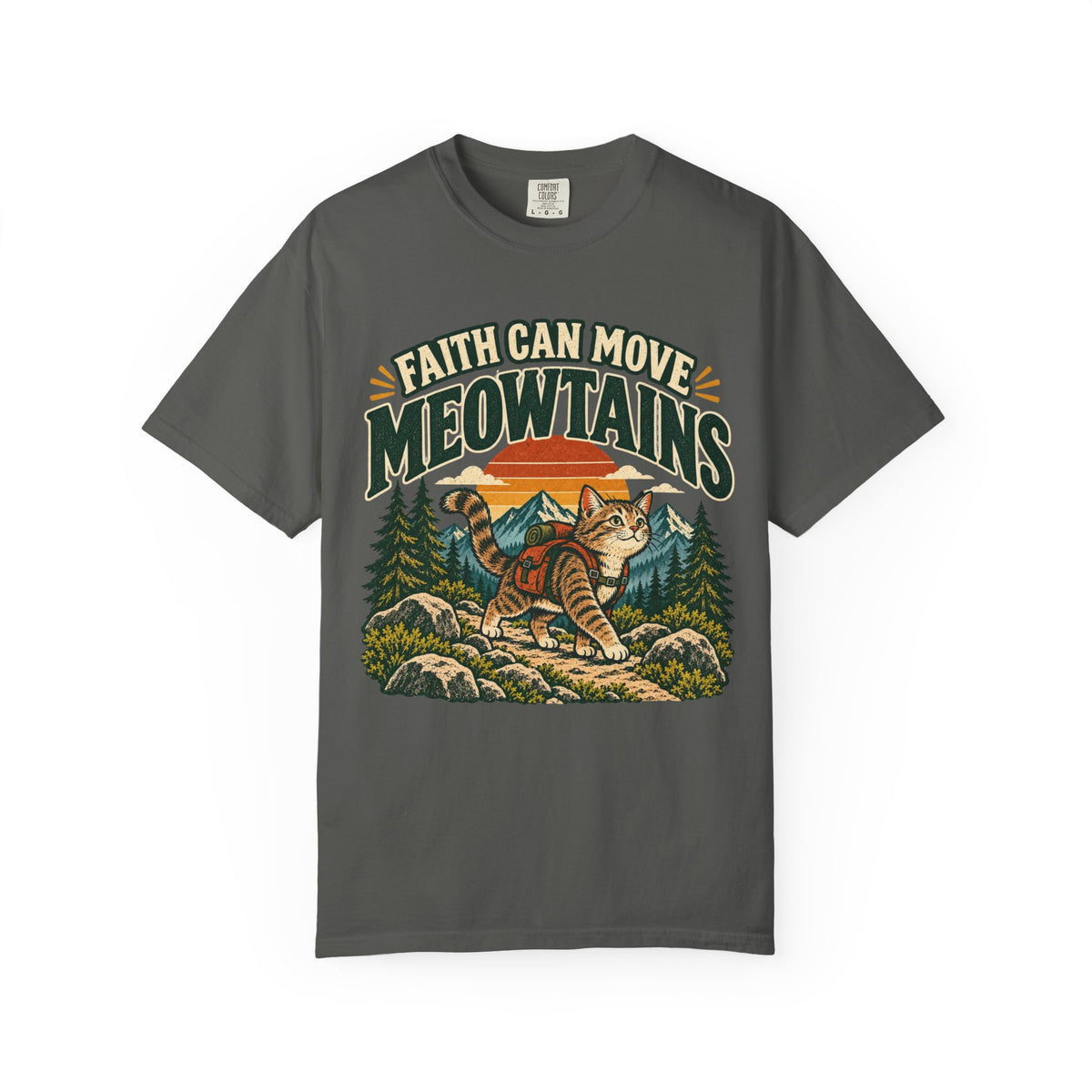 Faith Can Move Meowtains Tee