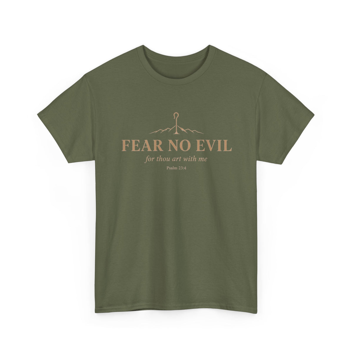 Fear No Evil Tee — Psalm 23:4 Inspirational Christian T‑Shirt